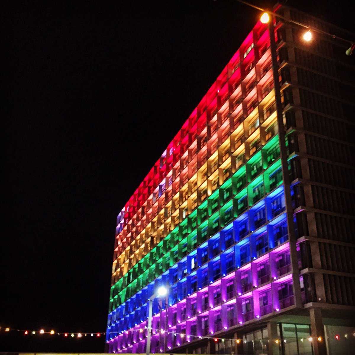 Eyal_Naor's tweet image. #TelAviv city hall is beautifully illuminated, welcoming #PrideWeek! 
#Pride #LGBT #Rainbow #Israel 🇮🇱🌈