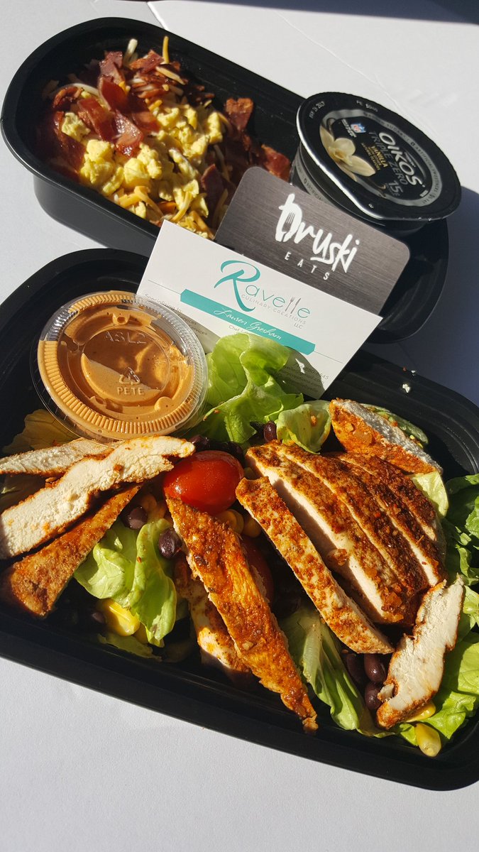 #DruskiEats "Southwestern Chicken Salad" &amp; "Sweet Potato Breakfast Bowl" by Ravelle Culinary Creations, LLC

#WaistWatcherWednesdays