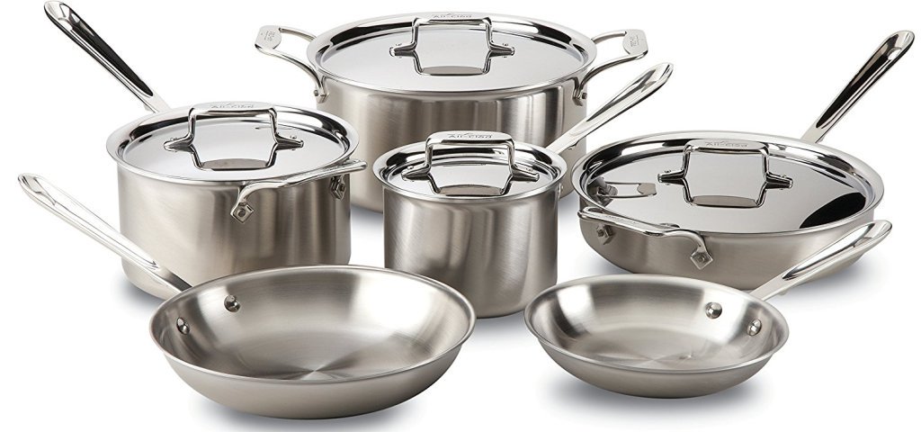 Amazon: All-Clad BD005710-R D5 Brushed 18/10 Stainless Steel 5-Ply Bonded Dishwasher Safe… thislow.com/2017/06/07/ama…