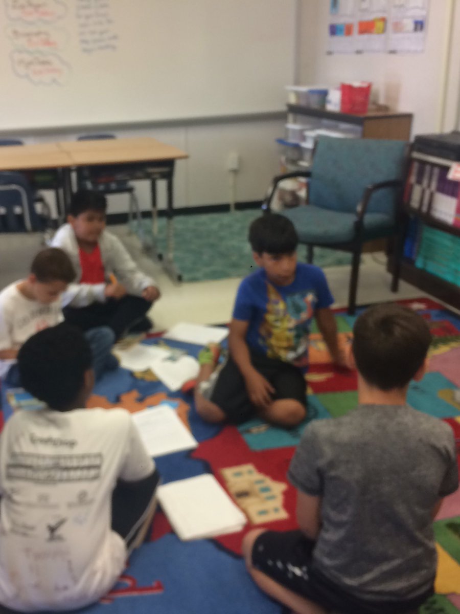 DohertyDana's tweet photo. The students are running their own book clubs! They are ready for 6th grade! https://t.co/7LWveNy3Xj