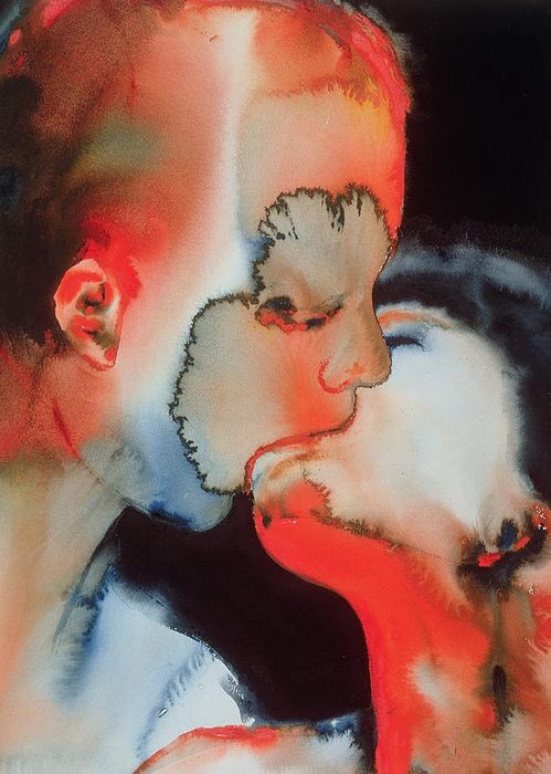 mf206891's tweet photo. El arte de un beso... #CloseUpKiss
#GrahamDean #WaterColorOnPaper
#Art https://t.co/ITTj7x48QC
