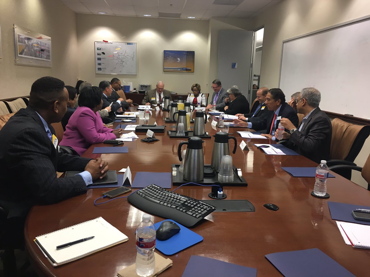 Gary Thomas, President of DART, hosted our quarterly board meeting. Exciting transportation additions on the horizon! #northtexaslead