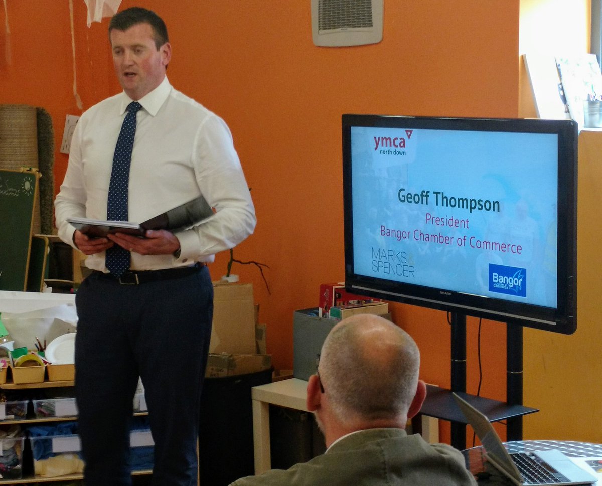 YMCANorthDown's tweet photo. Enjoyed celebrating #YMCAweek at our annual Business Lunch with input from @BangorChamberNI &amp; @marksandspencer Bloomfield #loveBangor 1/2 https://t.co/JRHe9qdYPh