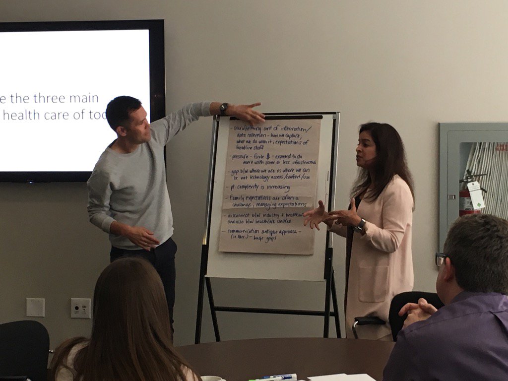 TimPauley2's tweet photo. Pam  Madan Sharma speaking to 'barriers' in healthcare at MaRS Excite workshop https://t.co/NFFJReHgDG