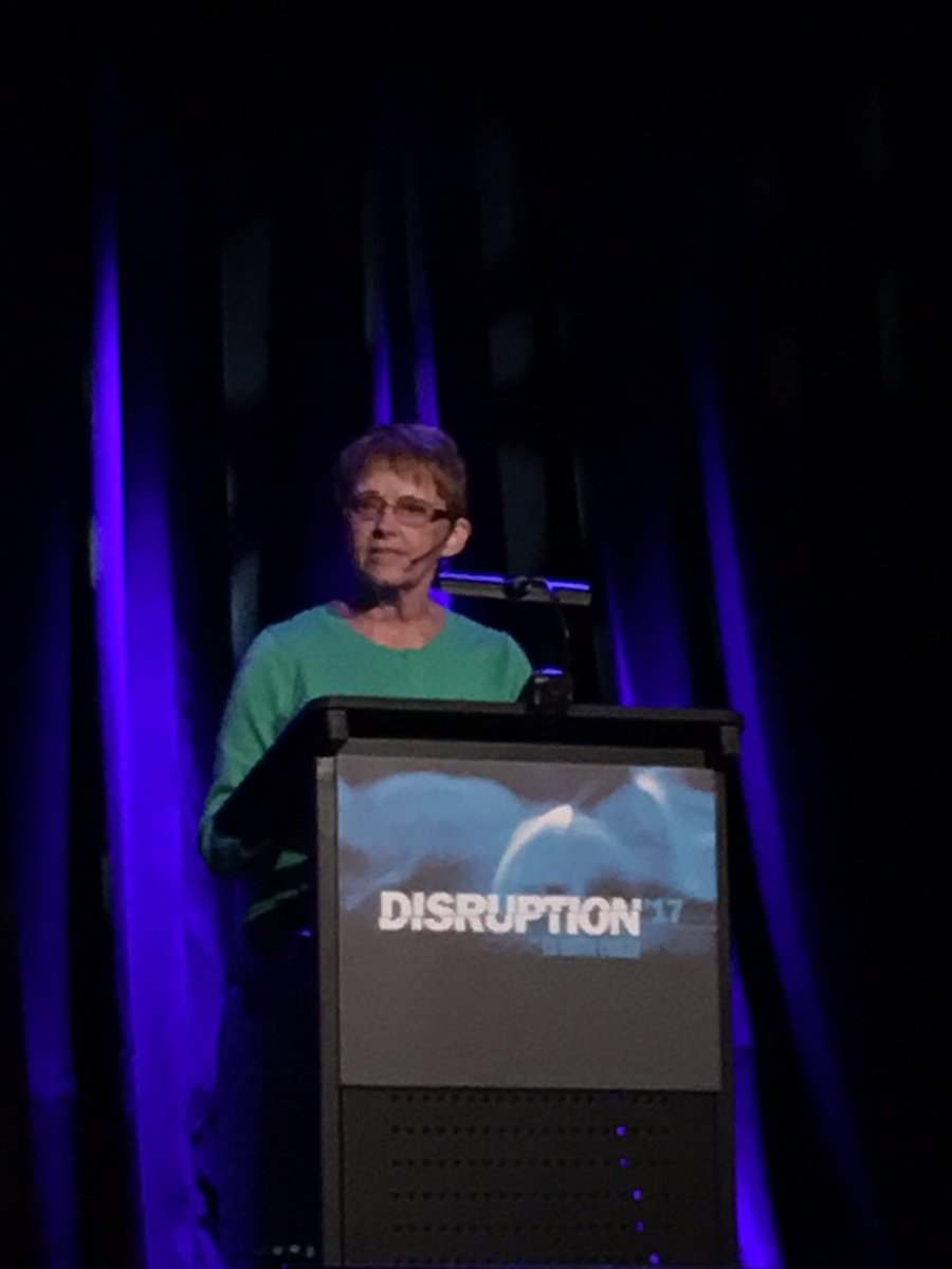 NCUFoundation's tweet photo. Our own Lois Kitsch at #cudisrupt talking about leveraging the credit union difference & more. https://t.co/t8Kd3uVD94