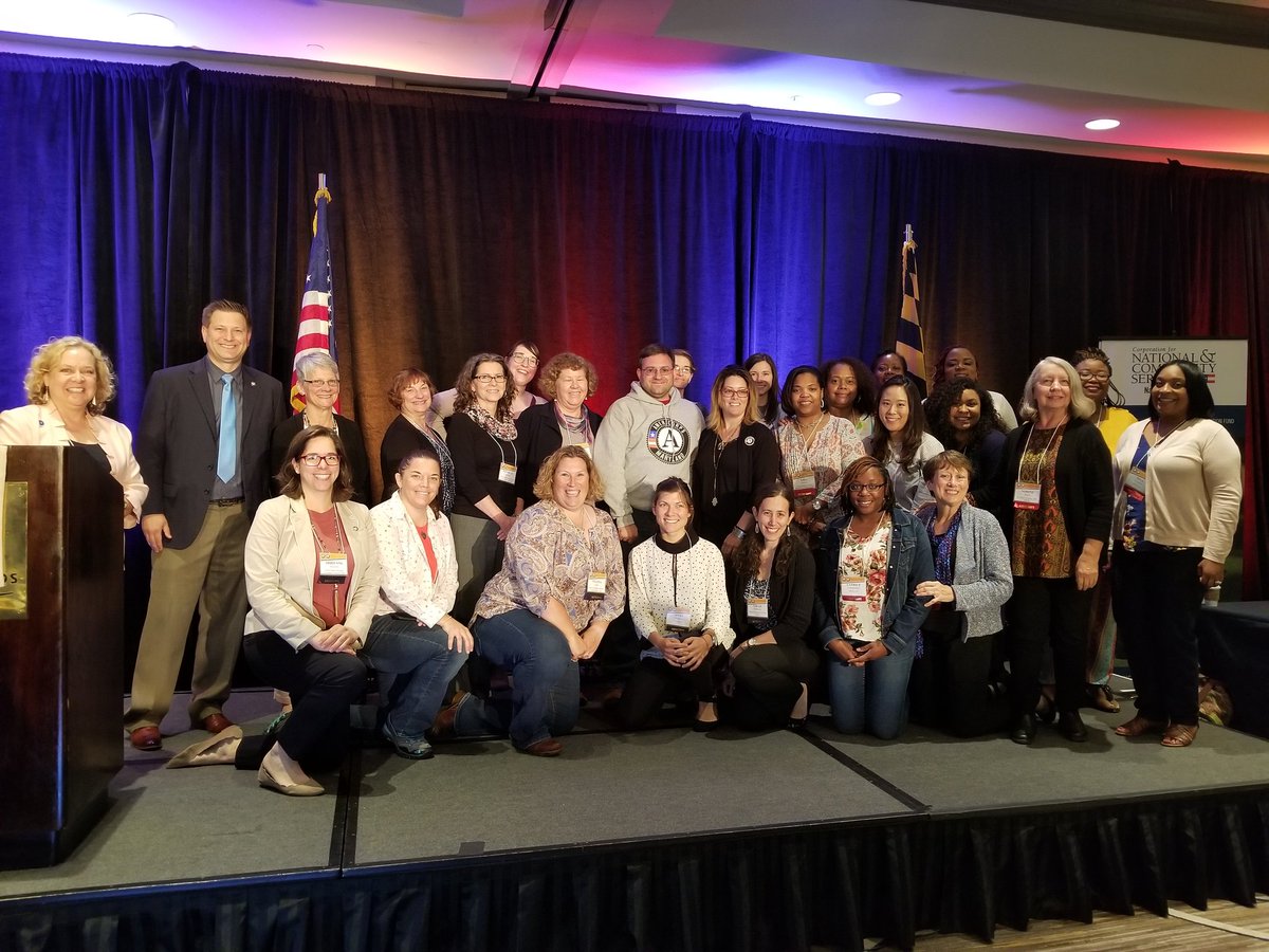 MarylandGOSV's tweet photo. Just a few of Maryland's @AmeriCorps, @SeniorCorps, and Volunteer Generation Fund programs at #AtlanticService. #NationalServiceinBaltimore https://t.co/wEvv4Ejlvc
