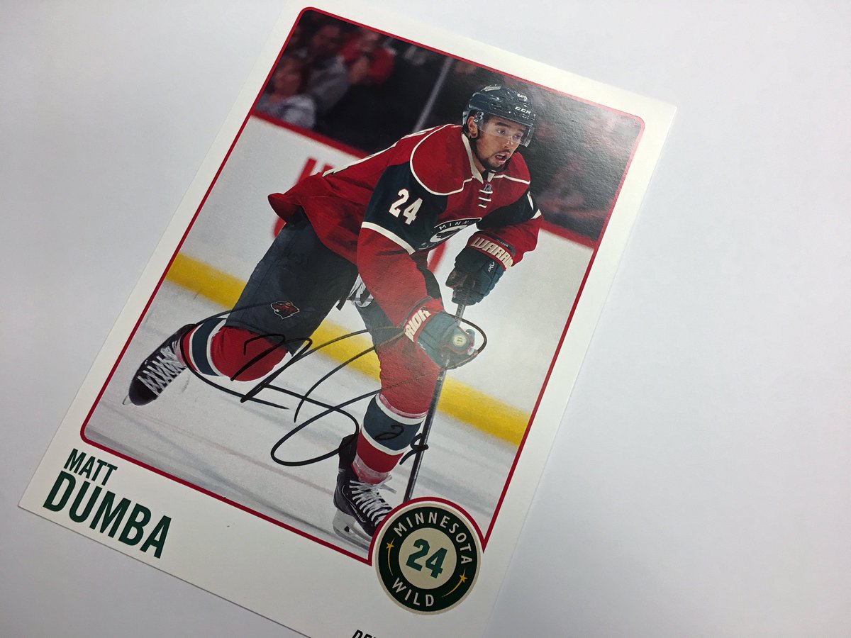 How about another #WinItWednesday prize? RT for a chance to win this 🖊autographed @Matt_Dumba player card. One random winner. #mnwild