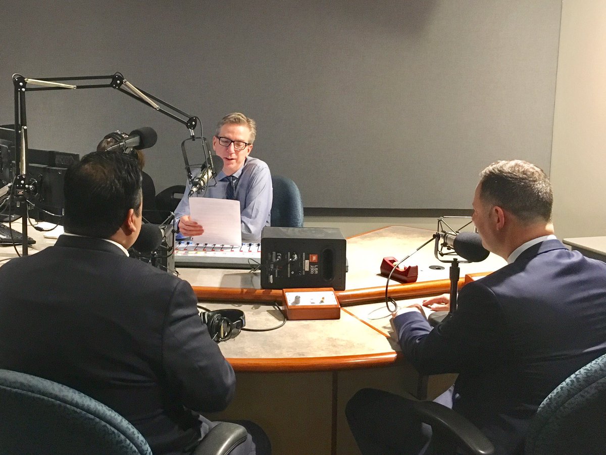 JasonVillalba's tweet photo. Great to be w/ @RafaelAnchia to discuss the Session with @rickholter. #FridayCon Airs 8:20 am and 4:45 pm this Friday on KERA. #TxLege https://t.co/tpbFyj8gMl