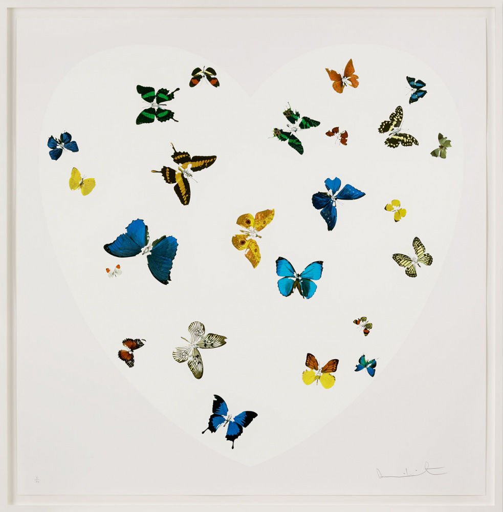 Happy Birthday to the fantastic Damien Hirst!

\Framed Love is All You Need\ by 