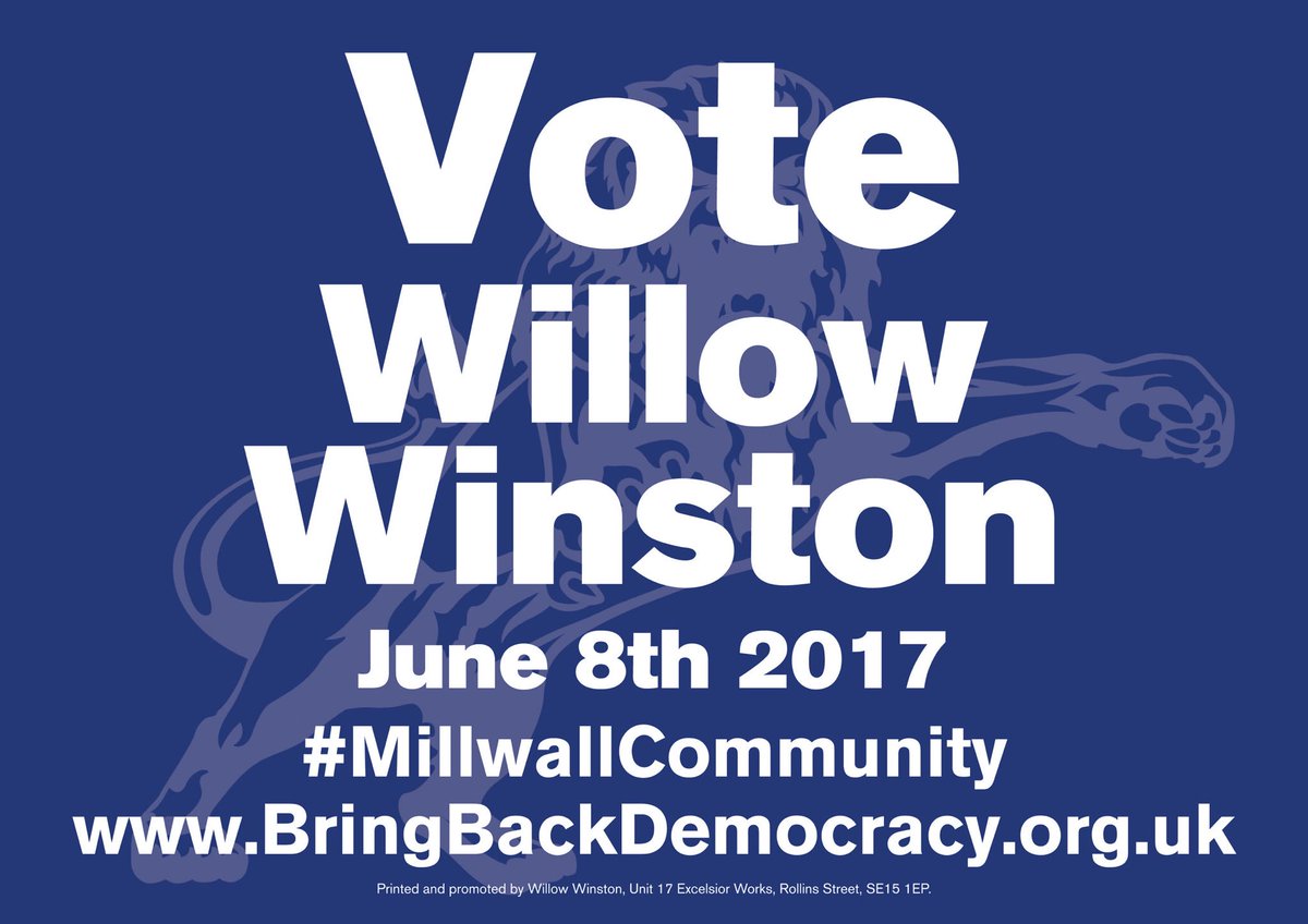AchtungMillwall's tweet photo. So there we are.That was the #MillwallCommunity #GE2017 campaign.I hope we do well tomorrow, thank you all for your patience with my tweets! https://t.co/dBWMMlk8dm