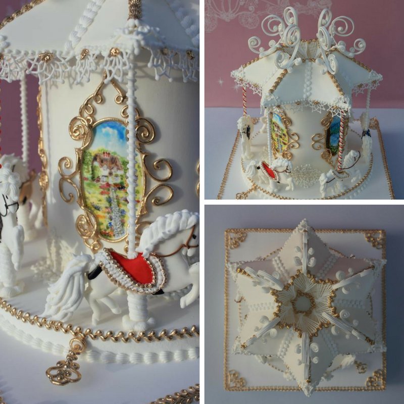 elegateaucakes's tweet image. This was our first competition piece. It was judged by the one and only Eddie Spence who presented Pervin with a Gold Award! So proud!