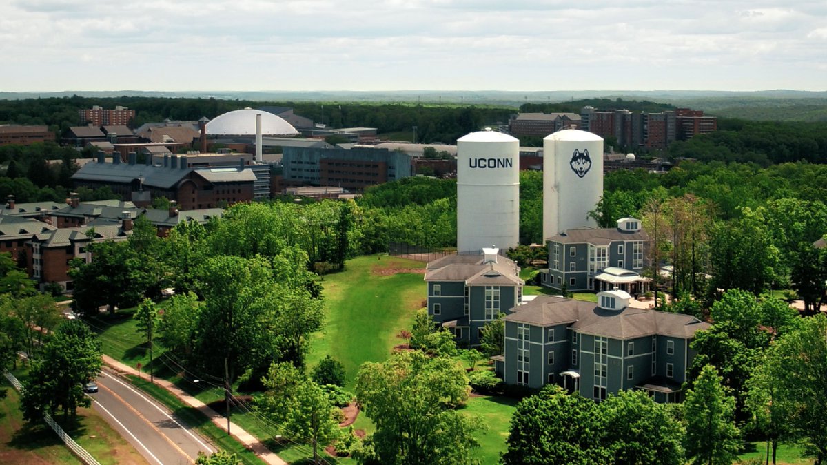 Today was the first day we've seen the sun in a while, and here's a great drone's-eye view shot of the gorgeous weather on campus