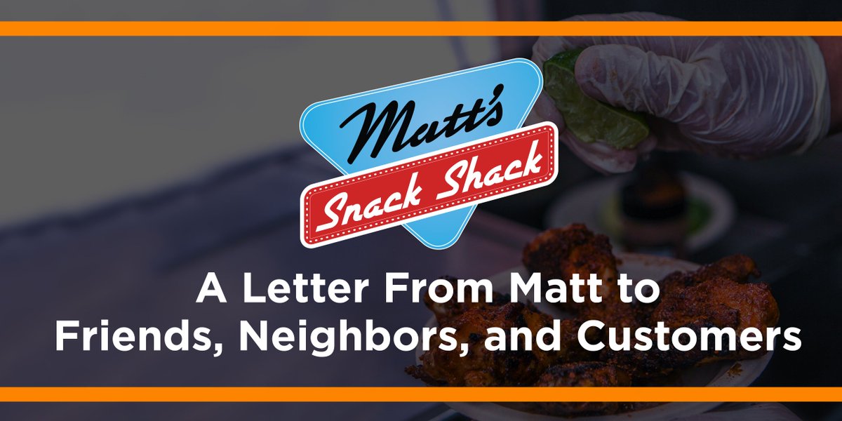 Hello All,
Unfortunately, due to a few problems, we must go on an indefinite hiatus. See the letter from Matt here: mattssnackshack.com
