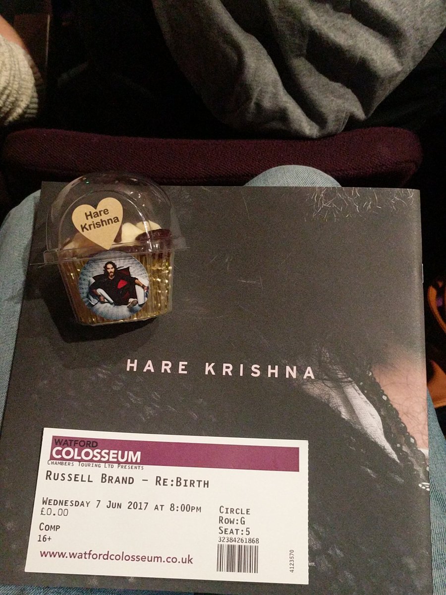 #harekrishna #russelbrand can't wait for the show...