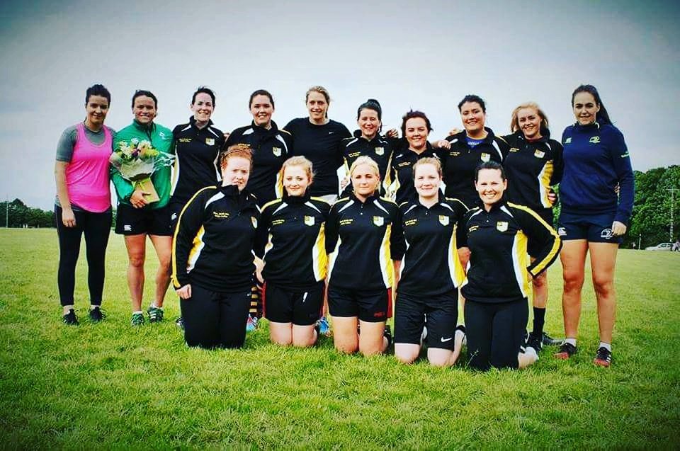 angiecolgan's tweet photo. Big thanks to @jackie_shiels and Meaghan for visiting the launch of the North Meath Ladies Team. #northmeath @LeinsterWomen @NorthMeathRFC https://t.co/xGnFBsxvLT