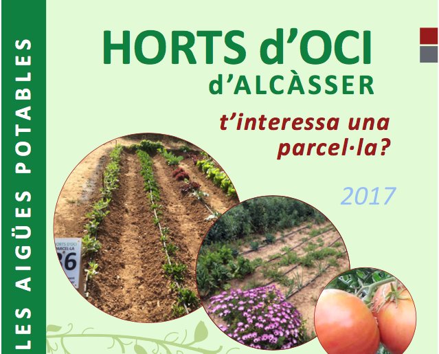 NaturayCultura2's tweet photo. Horts d'Oci disponibles @AjuntAlcasser informació a l'Ajuntament https://t.co/pnqGSB3xpL col·labora @dipvalencia @TCiudadana_UPV @UITC_edu https://t.co/EW5GTQfDuu
