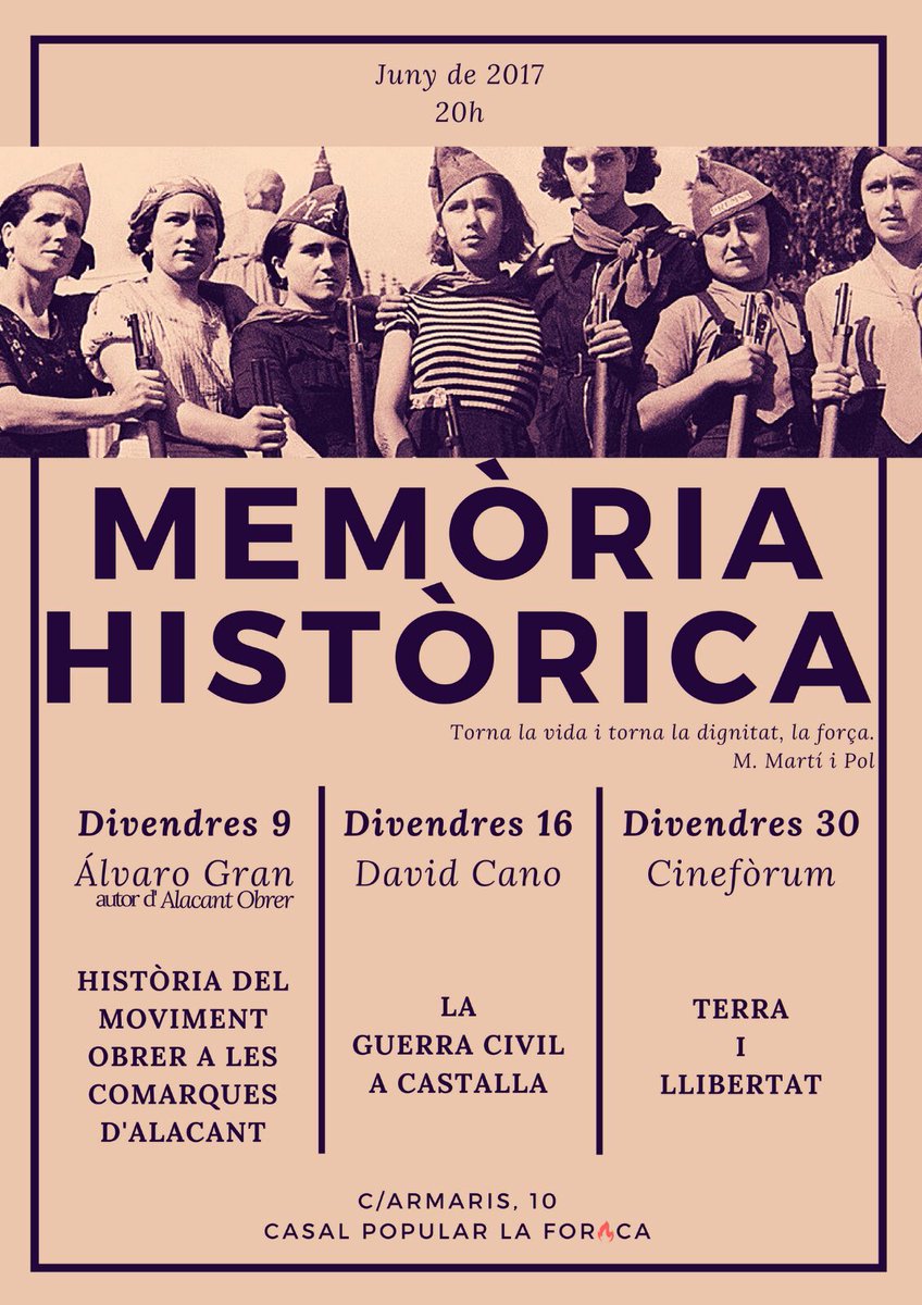TioCuc's tweet photo. ⚠ ️Atenció! Des del @TioCuc donem la benvinguda al #CasalPopularLaForaca de Castalla i us animem a participar dels seus actes! Som-hi!! https://t.co/7NEeJ3oNro