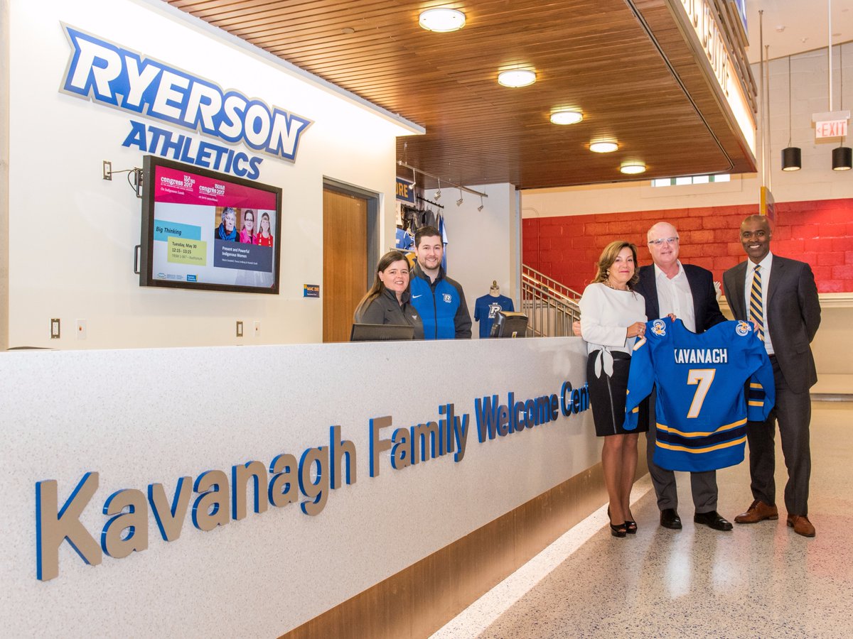 tmubold's tweet photo. HKY: Kavanagh family donates $1 million to Rams hockey, the largest single donation in Ryerson Athletics history https://t.co/DVowonvl5x https://t.co/pT7Wy1dvD4