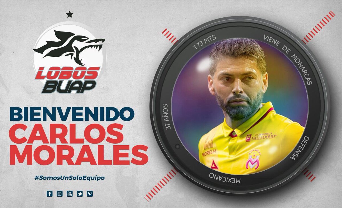 juanfutbol's tweet image. #juantransfers 
#OFICIAL
¡Carlos Morales de @FuerzaMonarca a @LobosBuapMX! 🐺