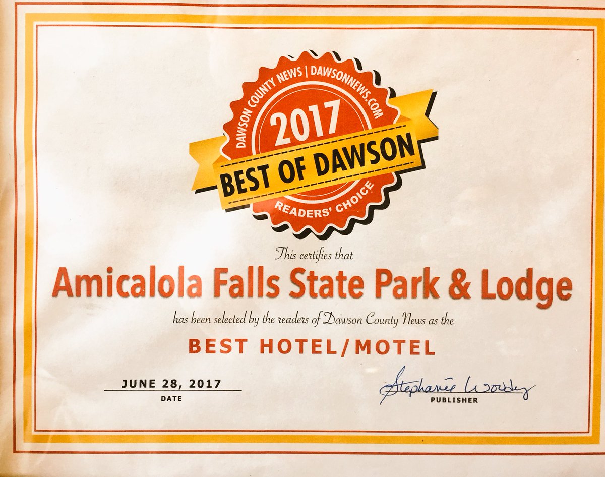 Thank you, readers of Dawson County News! We are proud to represent you and thankful for you all! #amicalolafalls