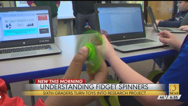 wcax's tweet photo. Should fidget spinners be banned in #Vt schools? @WCAX_AlexH looks at how schools are handling the toys https://t.co/xMnrwAGusx https://t.co/RAw9Er3hiy