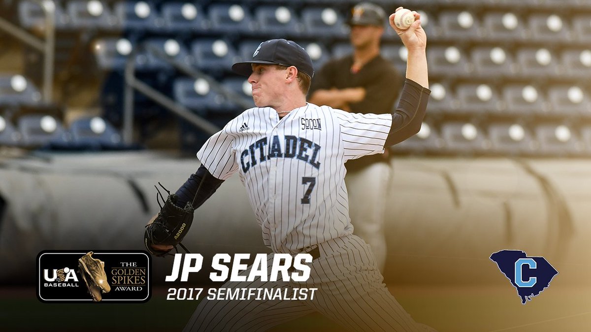 USABaseball's tweet photo. JP Sears recorded 142 strikeouts in just 95.1 innings this season. Yes, you read that right.

#VoteGSA: https://t.co/1ZLgs1K5QR https://t.co/RaXsKwYCH3