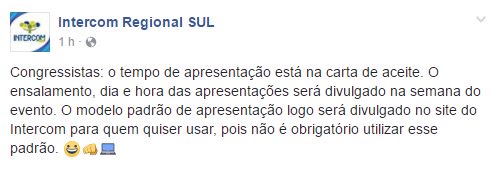 Cajoruno's tweet photo. ⚠️ A/C acadêmic@s da viagem ao Intercom Sul 2017
#CAInforma https://t.co/DKWHmZCr8h
