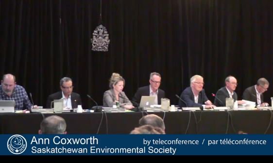 CNSC_CCSN's tweet image. The Saskatchewan Environmental Society is now presenting to the Commission (by teleconference)