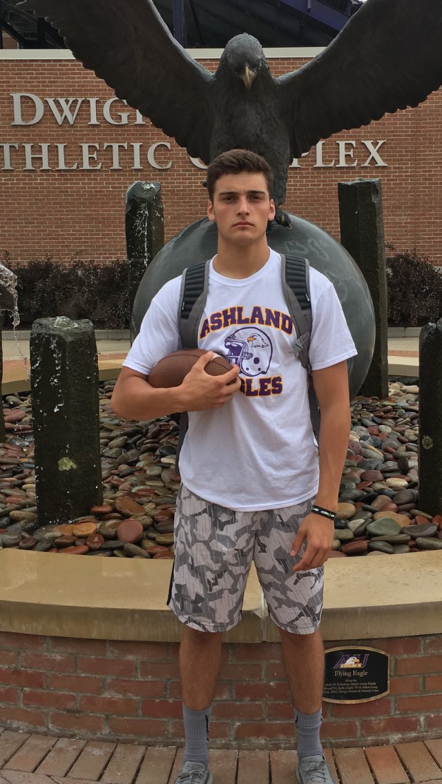 I am honored and thankful to receive my second offer to play football at Ashland University! Go Eagles!!!! 🏈🏈