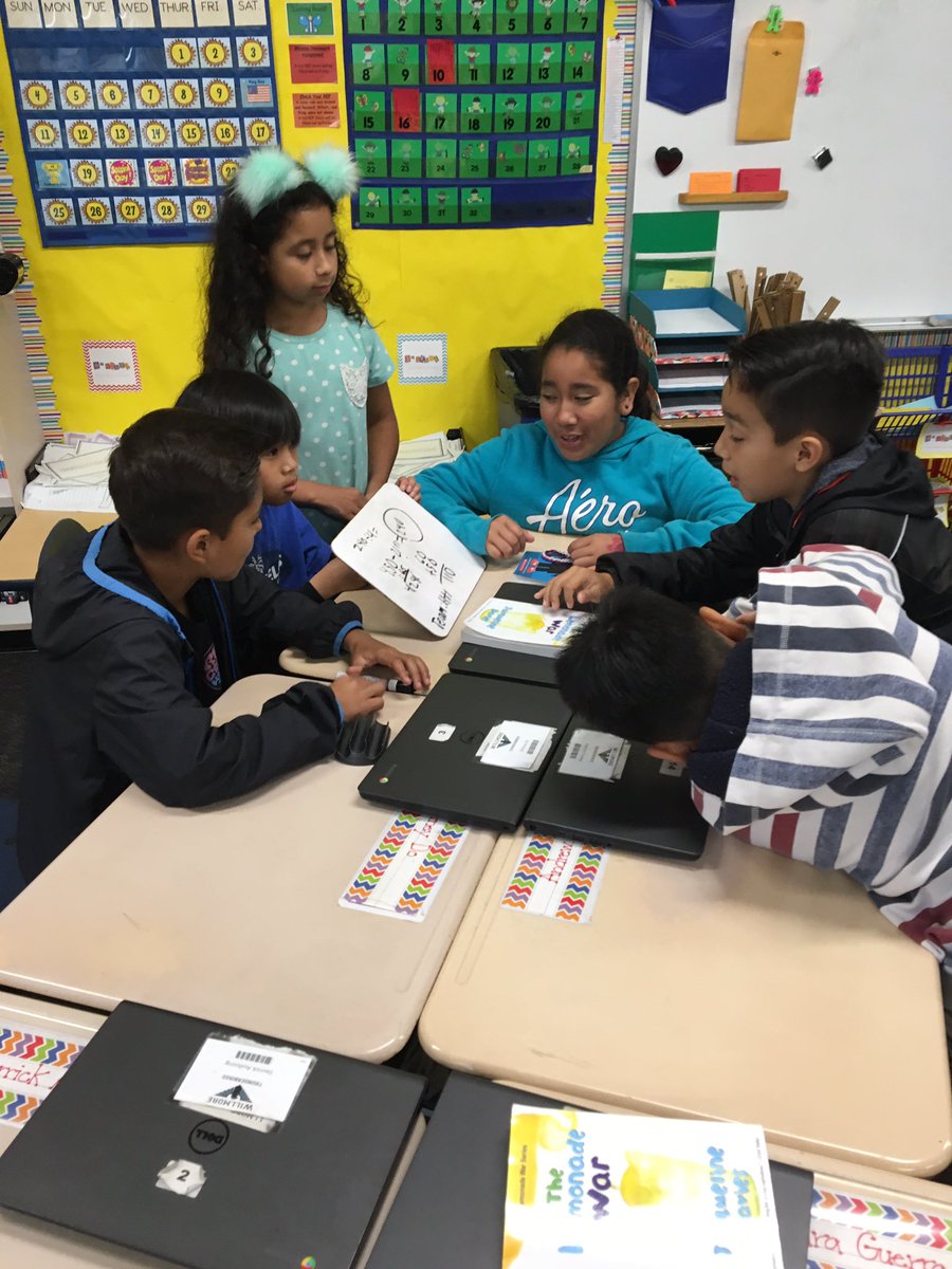 WSD_OLA's tweet photo. 4th &amp; 5th grade Ss n Ms. Pyle's &amp; Mrs. Kapustin's classes @WillmoreWSD worked collab 2 solve math prob w/ @grodriguezwsd @westminstersd. https://t.co/ERRRaw1ZHR