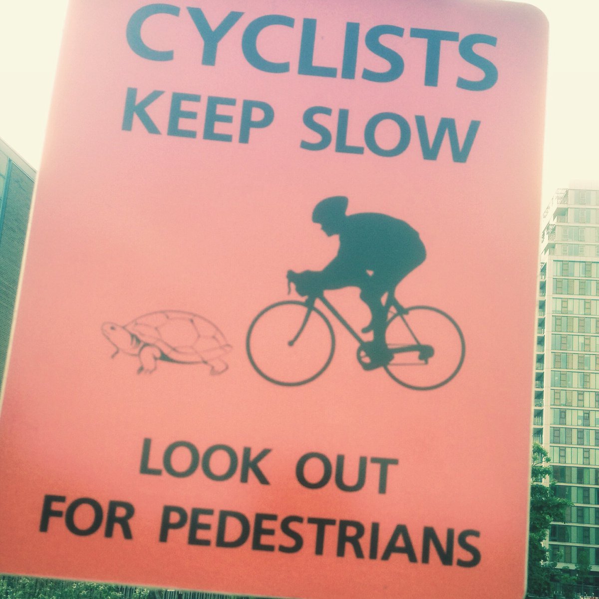 JonLongStandUp's tweet photo. As a pedestrian, I'm not entirely happy with how I'm portrayed in this bit of signage #SpeedyWalker https://t.co/spsjJ9hPv4