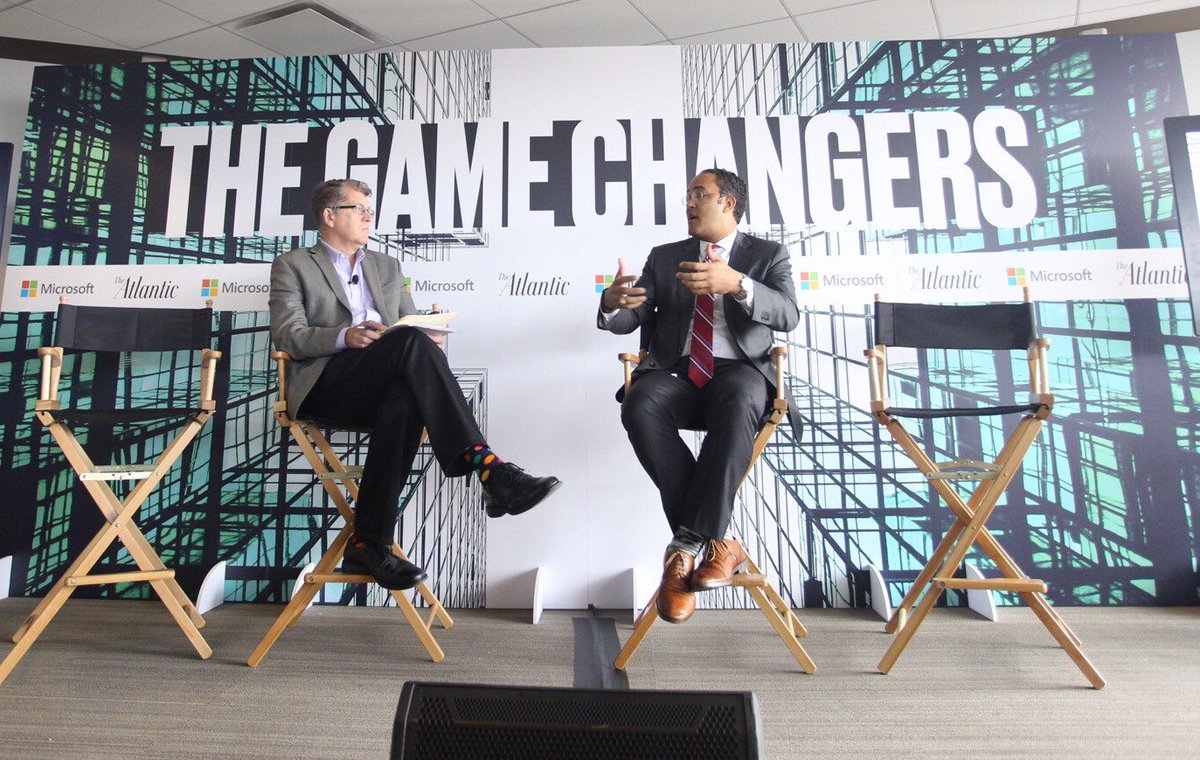 MicrosoftIPC's tweet photo. .@HurdOnTheHill discusses the government’s role in advancing and implementing disruptive technology w/ @SCClemons @TheAtlantic #DCTechFair https://t.co/lxDcd0XLf0