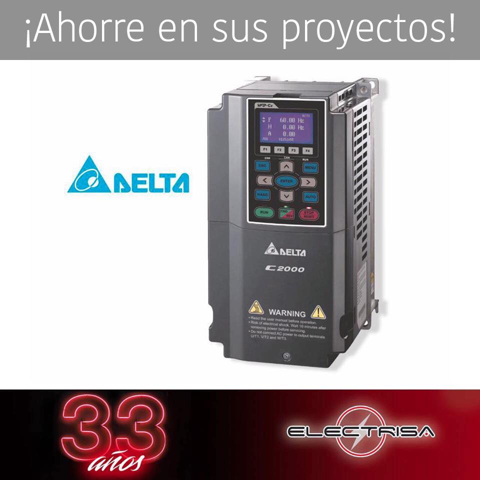 ElectrisaPanama's tweet photo. Los variadores de frecuencia Delta han sido desarrollados para el control y la automatización industrial.
https://t.co/aZ3wrrtpZj
#electrisa https://t.co/oPpGtsK9Hx