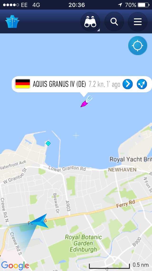 Another boat coming in from Helgoland