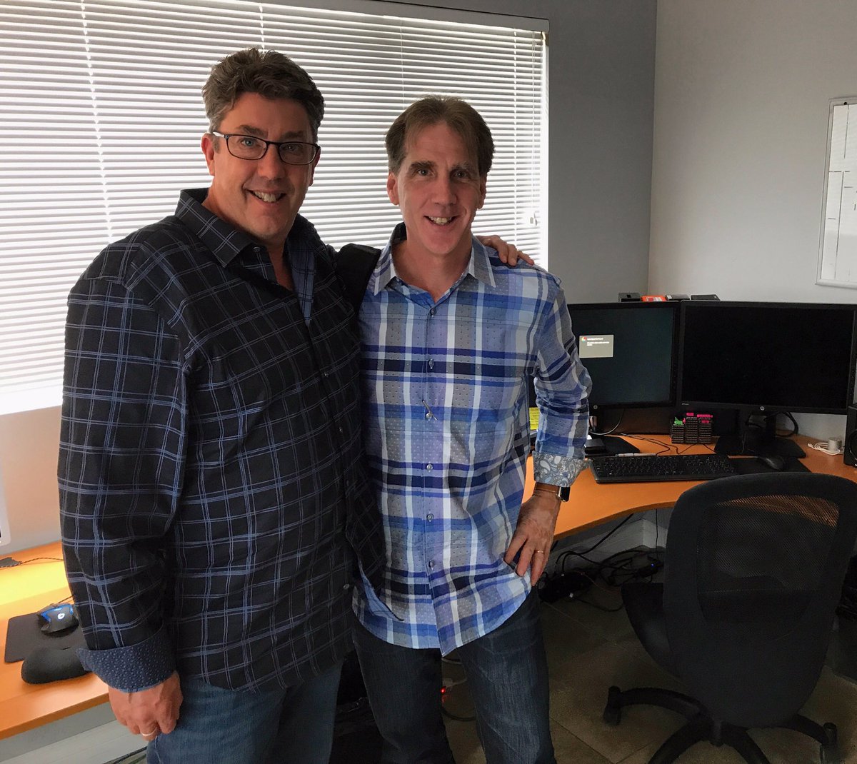 So good to meet <a href="/dhelmly3/">David Helmly</a> of <a href="/Adobe/">Adobe</a> who visited #hurlbutvisuals HQ today! Thank you for stopping by David! #adobe
