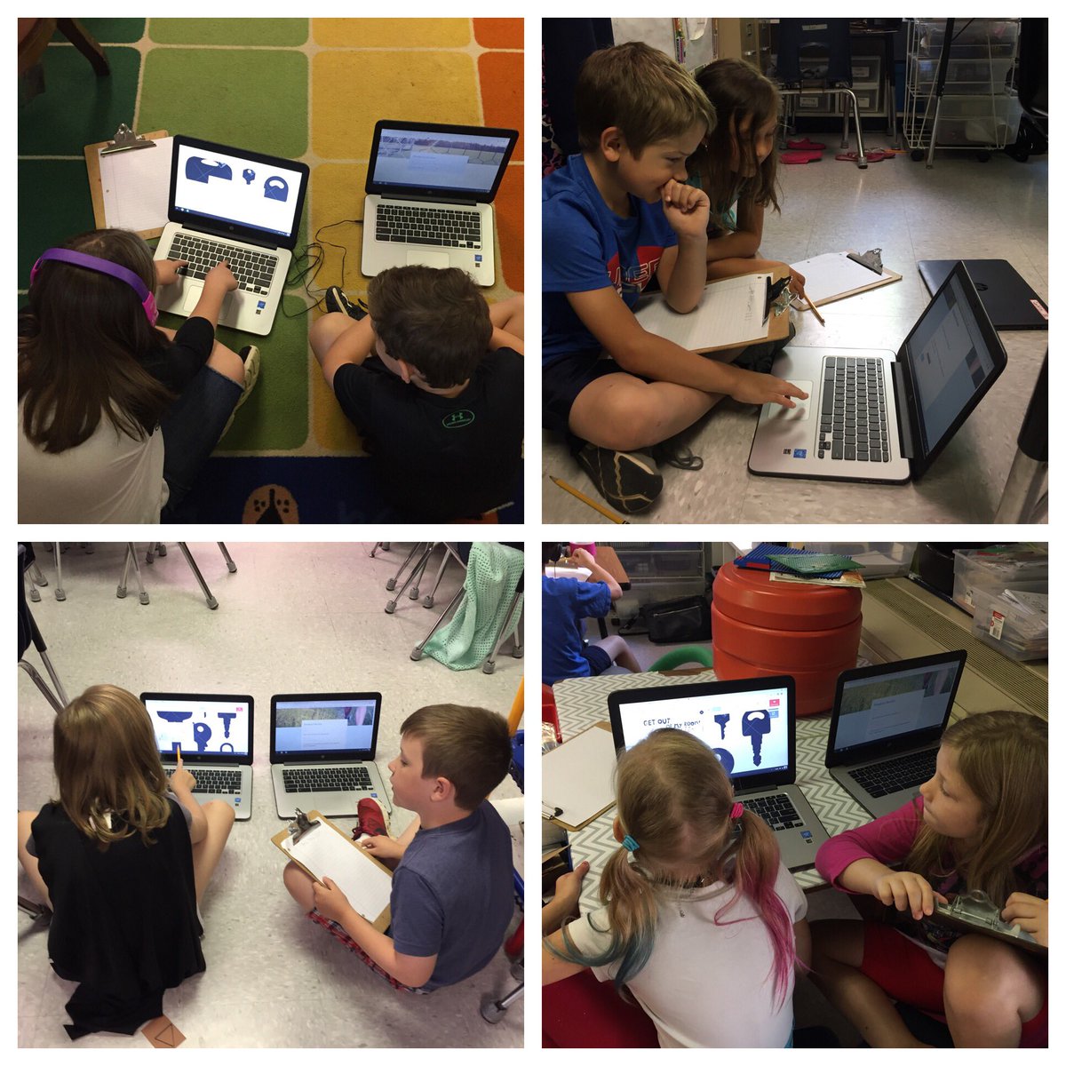 Williamconklin's tweet image. Created my first #digital breakout to review the years curriculum. #🦁#techbadge @aolets_go @kboyd The kids were amazing at the #4Cs