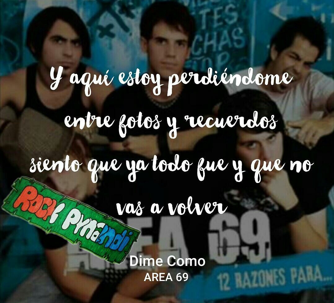 RockPynandi69's tweet photo. Canción #DimeComo, disco #12RazonesPara... del grupo @area69music!! https://t.co/mpimNWxJQi