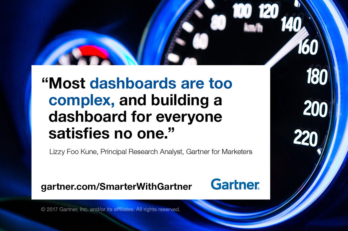 Gartner_inc's tweet photo. Gartner analyst @lizzyfookune shares tips on how to build effective #marketing dashboards. https://t.co/xBFBAAGVir #GartnerDMC https://t.co/7ciab26FGK