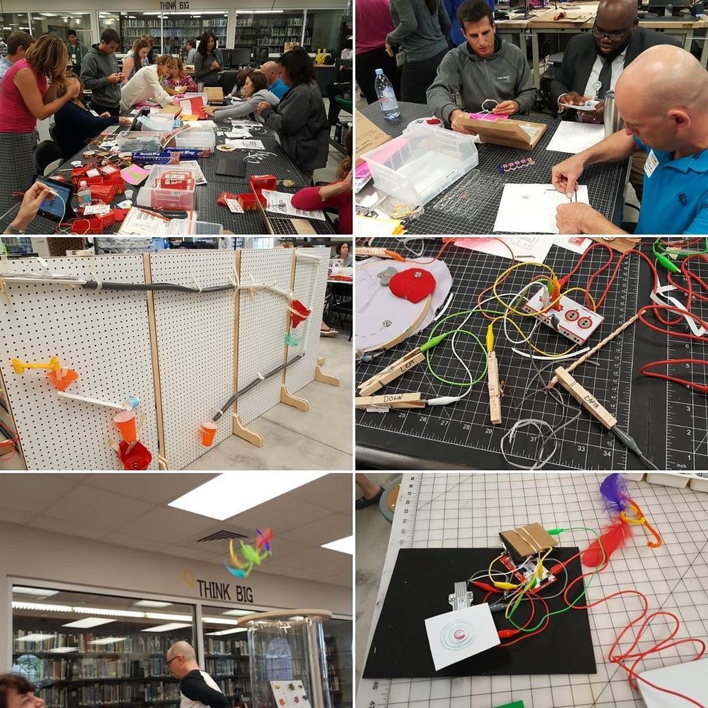 gravescolleen's tweet photo. Snapshot of our workshop fun at Innovation Institute! W @joshburker #makelearning #makered https://t.co/9KStHjCNh8 https://t.co/EVGqstHMJg