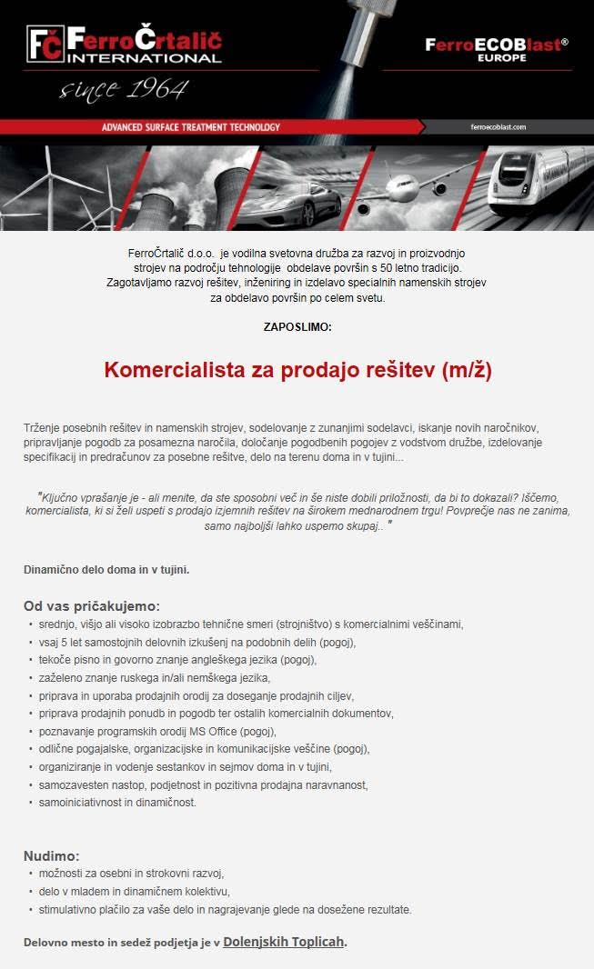PkGimNm's tweet photo. FerroČrtalič išče komercialista! https://t.co/R7wtMKYYpg