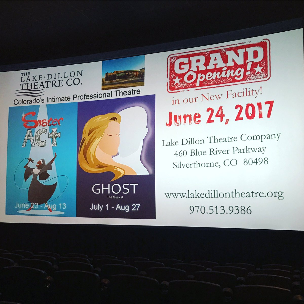 ShabazzGreen's tweet photo. Went to the movies last night to see #WonderWoman and #SisterActLDTC and #GhostLDTC were part of the previews! They love us here! https://t.co/nBWMsF59cr