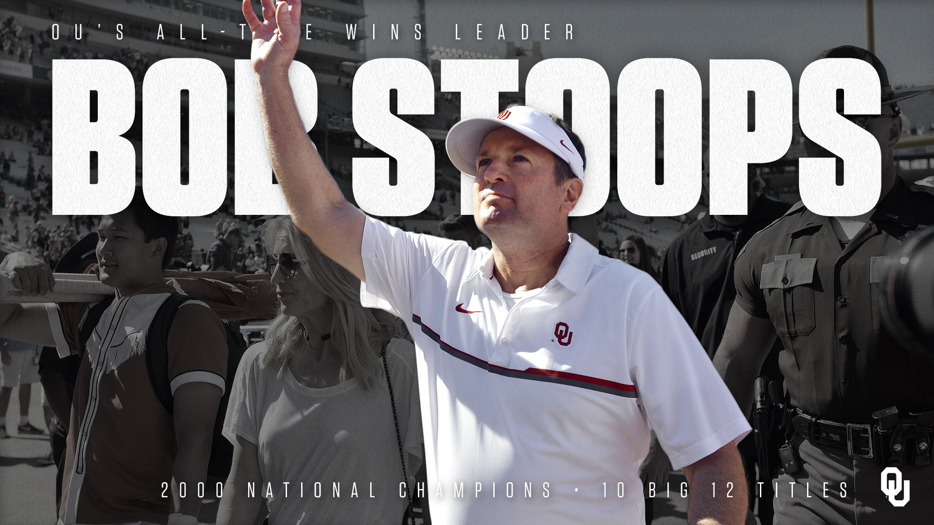 Bob Stoops waives to the fans after a victory against Texas in the Red River Shootout. Bob Stoops has announced his retirement as the head coach at the University of Oklahoma