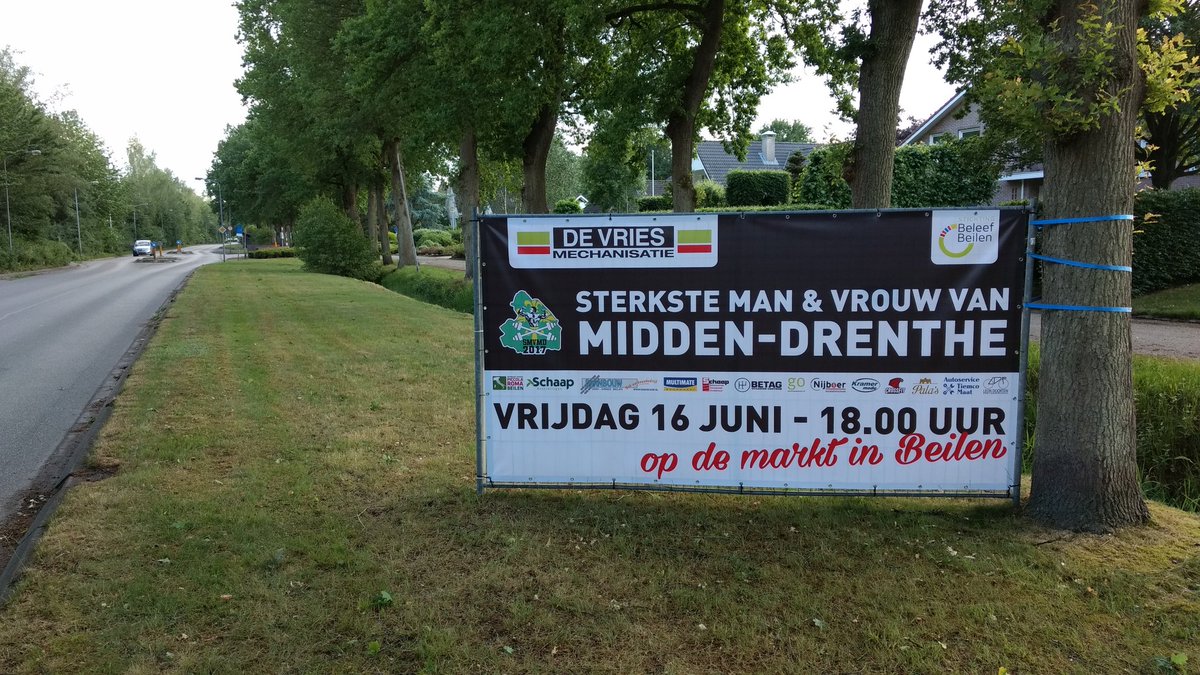 Vrijdag 16 juni vanaf 18u op de markt in Beilen: sterkste man &amp; vrouw van Midden-Drenthe!