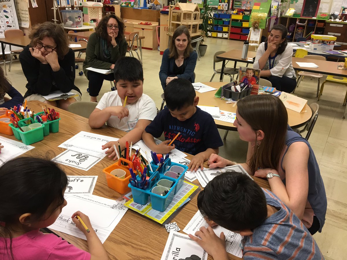 Kinder ESL group for our last instructional rounds. Great experience with my colleagues <a href="/MsDEramo/">Antonella D'Eramo</a> #ELLs #duallanguage