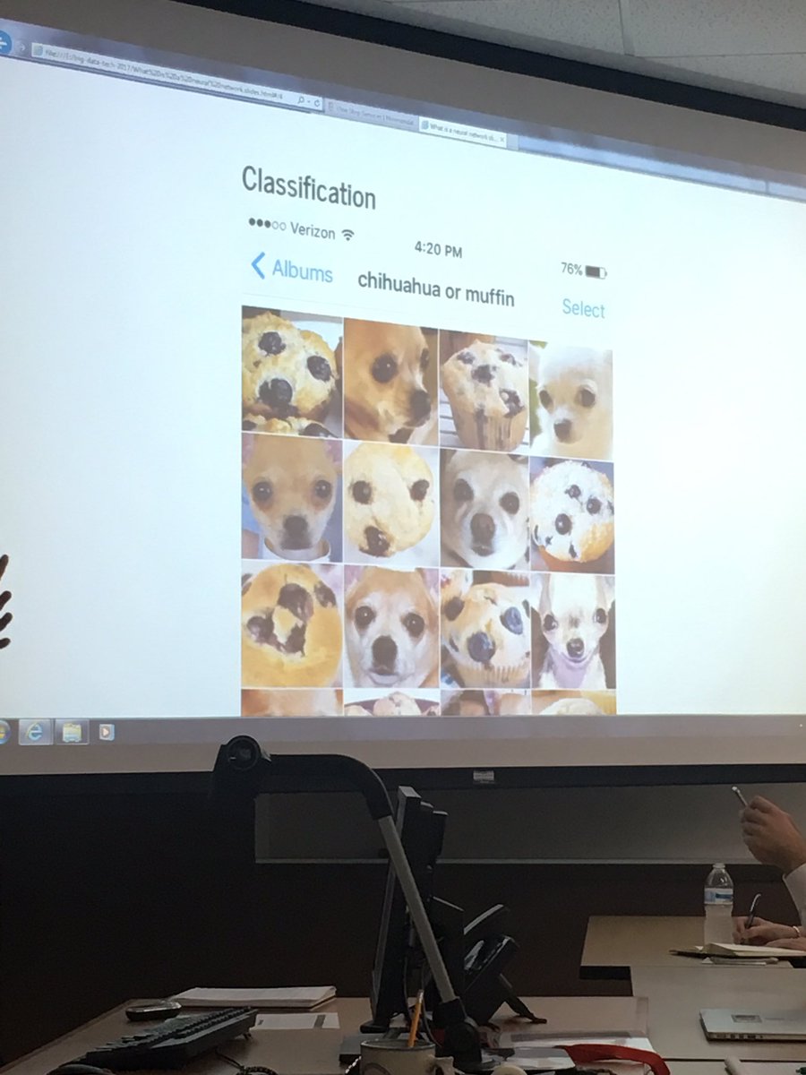 DrAprilSeifert's tweet image. Chihuahua or blueberry muffin? 🤣😂#NeuralNetworks #BigDataTech @MinneAnalytics
