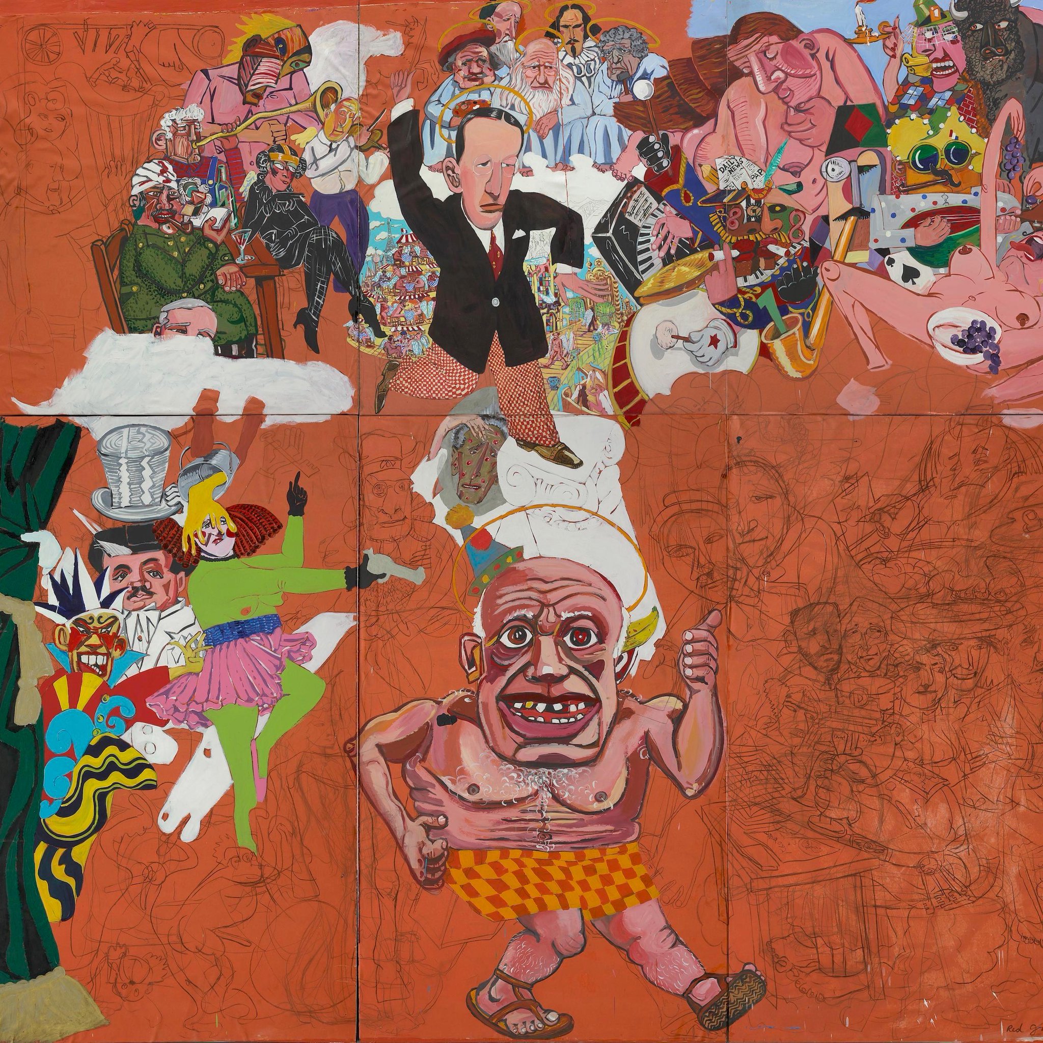 Happy 80th Birthday to American multimedia artist Red Grooms:  