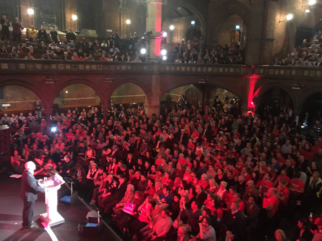 Nick Robinson (@bbcnickrobinson) on Twitter photo .<a href="/jeremycorbyn/">Jeremy Corbyn</a> tells his adoring supporters in Islington that hope is foundation of his campaign .<a href="/jeremycorbyn/">Jeremy Corbyn</a> tells his adoring supporters in Islington that hope is foundation of his campaign