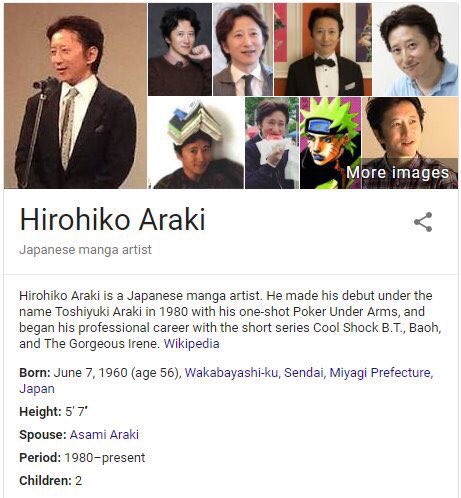 Today is the only when you can remessage this!

Happy Birthday Hirohiko Araki! :) 