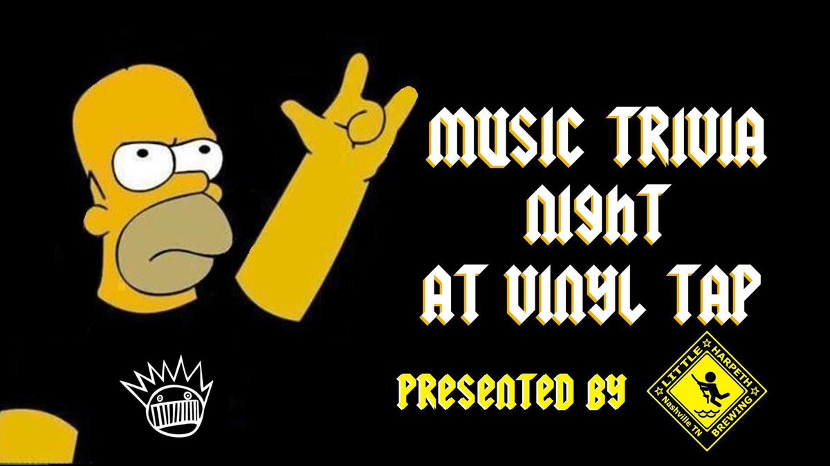 LHBrew's tweet image. RockNRoll trivia tonight @VinylTapNash in #EastNashville. $4 #LittleHarpeth pints and tons of killer swag ! Starts at 8pm