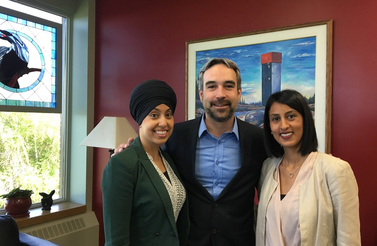 Great to welcome Avneet and Amna to #yzf City Hall, Toronto winners of @spectacularNWT's #NWTsecrets contest!